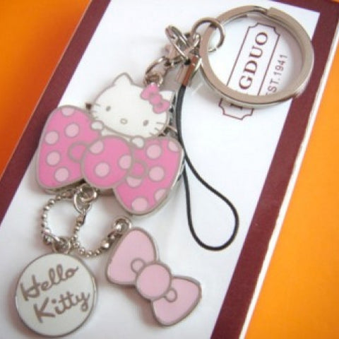 Mobile Phone Hello Kitty Keychain