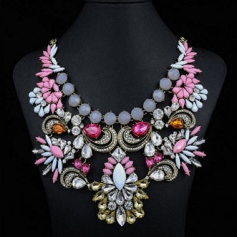 Chain Collar Big Luxury Statement Pendant