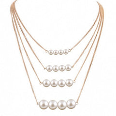 Multi-layer Pearl Necklace Summer