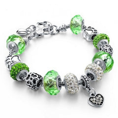 Crystal Beads Charm Bracelet
