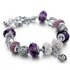 Crystal Beads Charm Bracelet