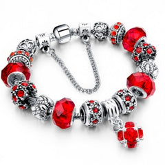 Crystal Beads Charm Bracelet