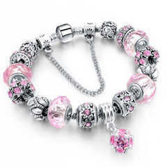 Crystal Beads Charm Bracelet