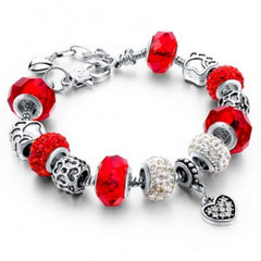 Crystal Beads Charm Bracelet