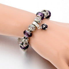 Crystal Beads Charm Bracelet