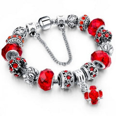 Crystal Beads Charm Bracelet
