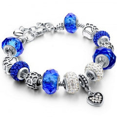 Crystal Beads Charm Bracelet