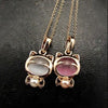 Gold Plated Cat Statement Necklace