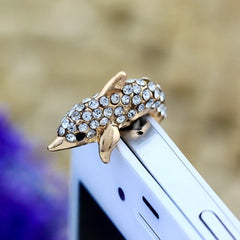 Luxury Crystal Lovely Dolphins Studded
