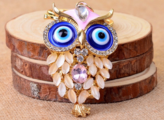 Cute Owl Luxury Key Ring Holder