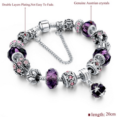 Crystal Beads Charm Bracelet