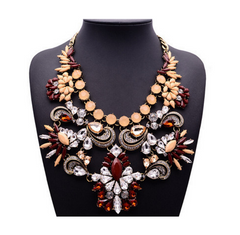 Chain Collar Big Luxury Statement Pendant