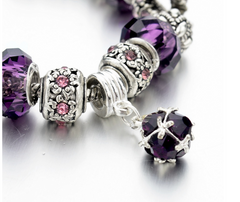 Crystal Beads Charm Bracelet