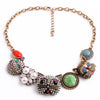 Crystal Choker Cartoon Cat Pendant Necklace