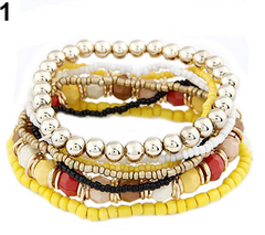 Multilayer Acrylic Beads Beach Bracelet