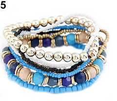 Multilayer Acrylic Beads Beach Bracelet